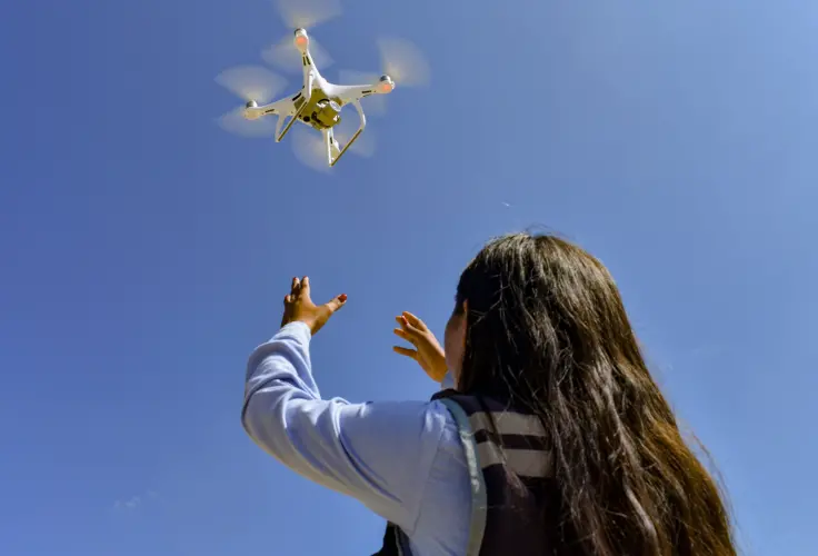 imagen de fotogrametria con drone
