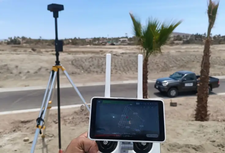 imagen de fotogrametria con drone